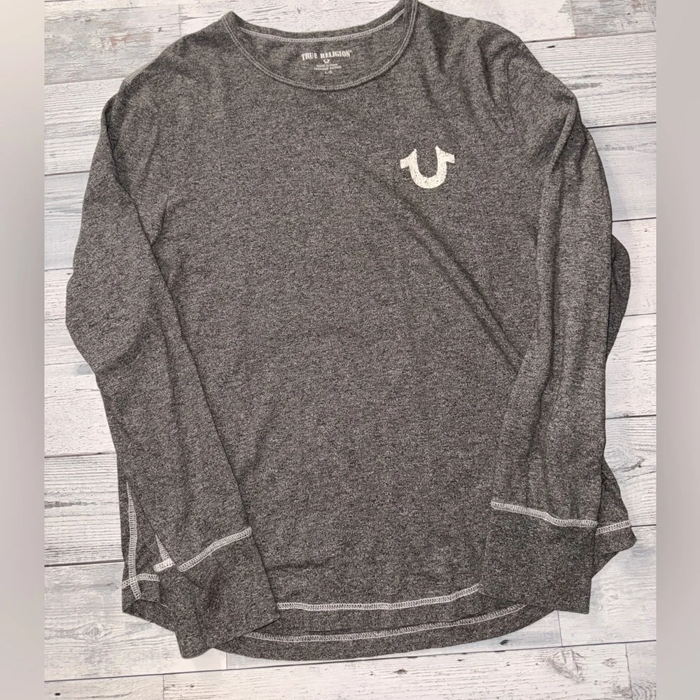 True Religion Charcoal Heather Long Sleeve
